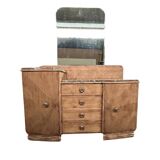 Art Deco furniture dressing table with mirror and marble