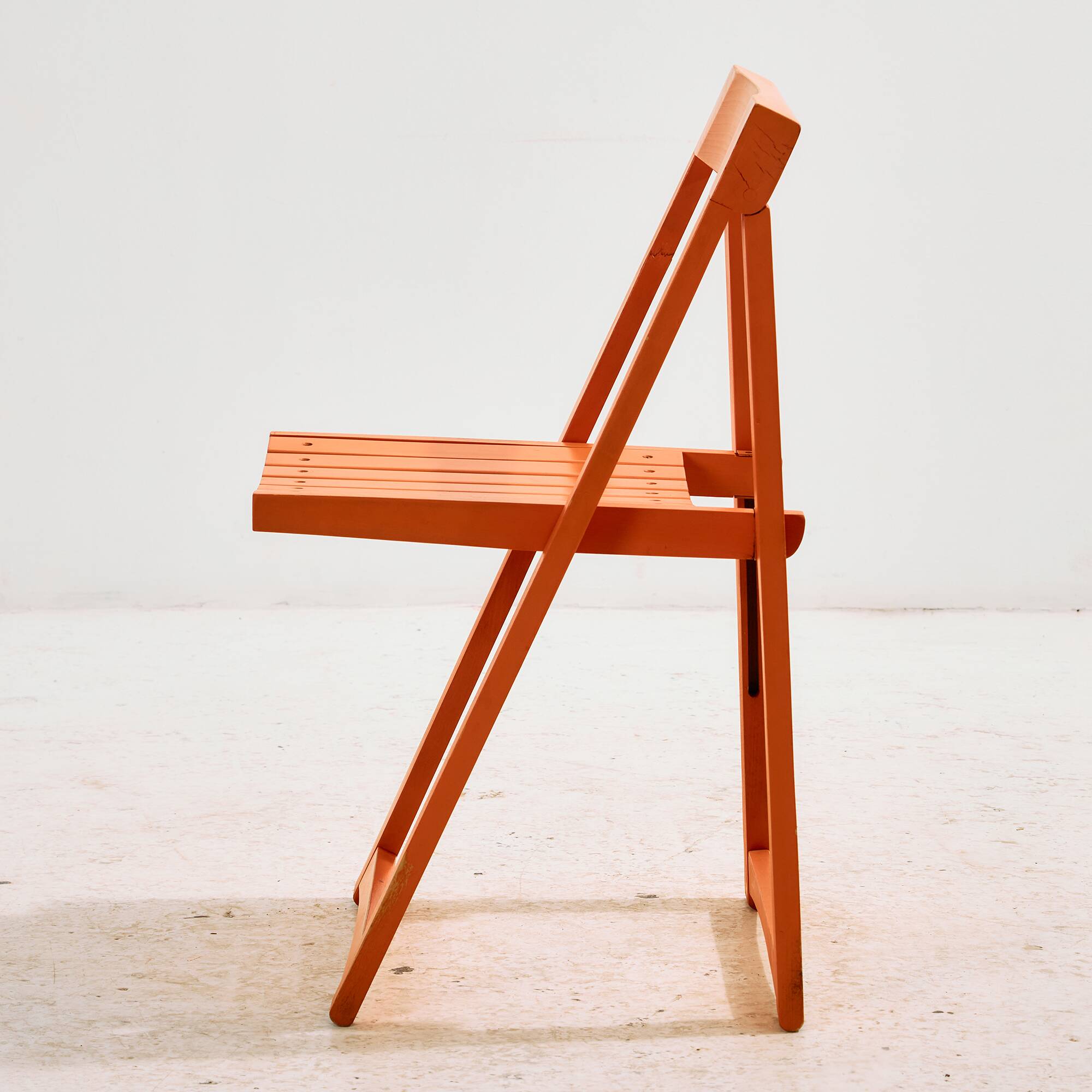 Beech foldable chair by Aldo Jacober for Alberto Bazzani, set of 4.