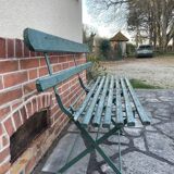 Antique folding garden bench