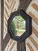 Miroir octogonal bois noir