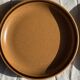 11 assiettes à dessert en grès liseré brun Sarreguemines
