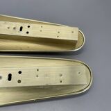 Set of 2 large 37 cm honeycomb theatre wall light elements, Germany, 1950