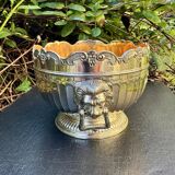 Silver glass cooler in Empire lion style