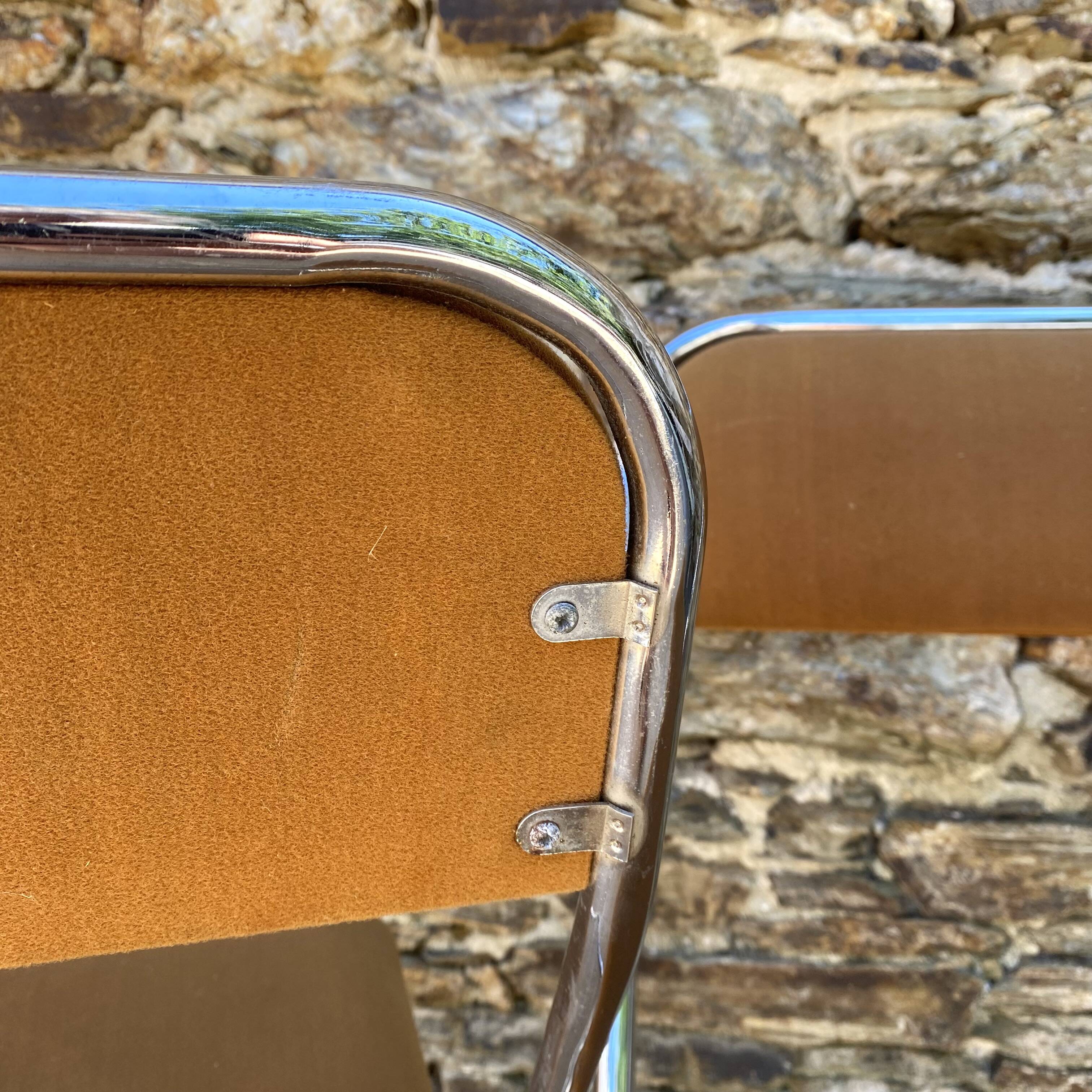 Vintage chrome folding chairs