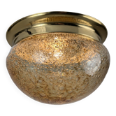Murano Glass Ceiling Lamp with Caramel Effect, 1960s