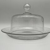 Old chiseled crystal dessert bell