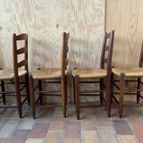 Set of 4 mulched chairs