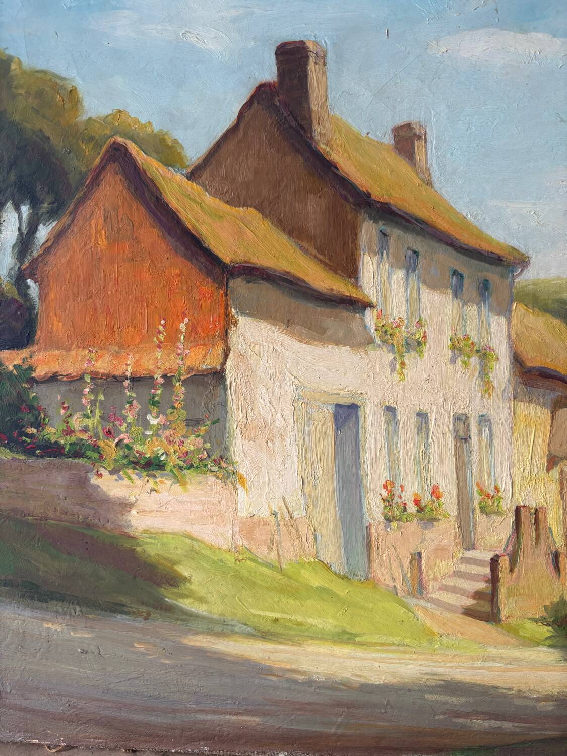 Paysage de maison de campagne