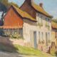 Paysage de maison de campagne