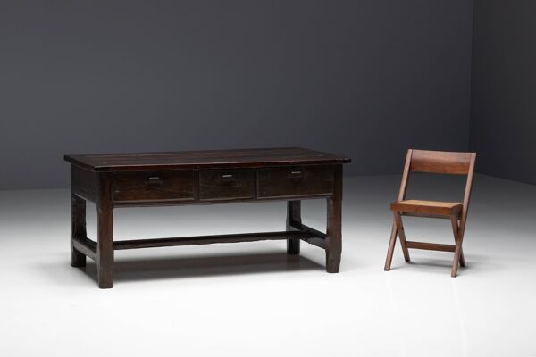 Etabli Brutaliste Wabi Sabi, France, 19ème Siècle