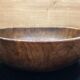 Round dish in olive tree