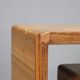 Vintage bedside table in exotic wood veneer, 1930s-1940s design.