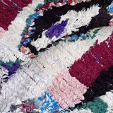 Old boucherouite berber carpet