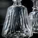 Two Le Creusot wine carafes (Baccarat) 19th century. Leaves