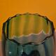 Turquoise glass vase, 1960s, vintage