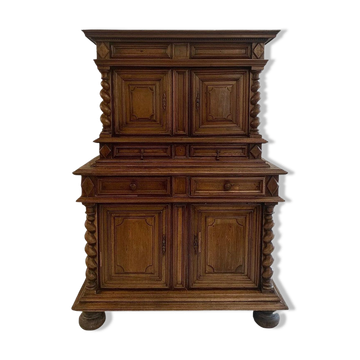 Buffet 2 body, Louis XIII style, seventeenth century
