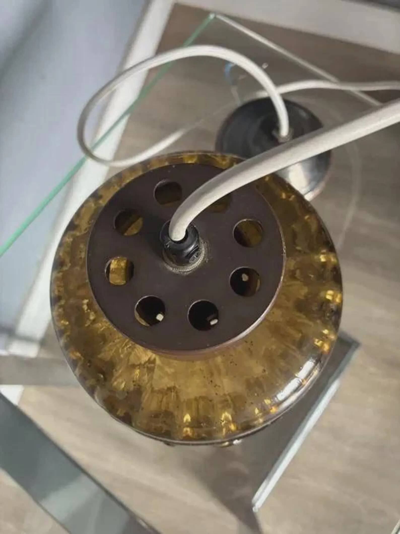 Nanny Still for Raak Amsterdam brutalistic vintage lamp from 1960s