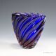 Ribbed submerged vase Murano Archimede Seguso 1950s