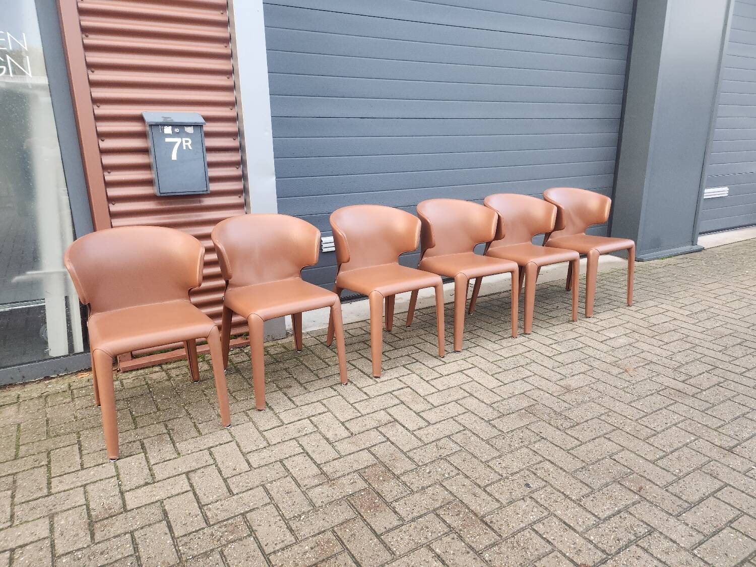 Cassina Hola 367 - set of 6 dining chairs by Hannes Wettstein