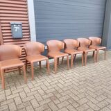 Cassina Hola 367 - set of 6 dining chairs by Hannes Wettstein