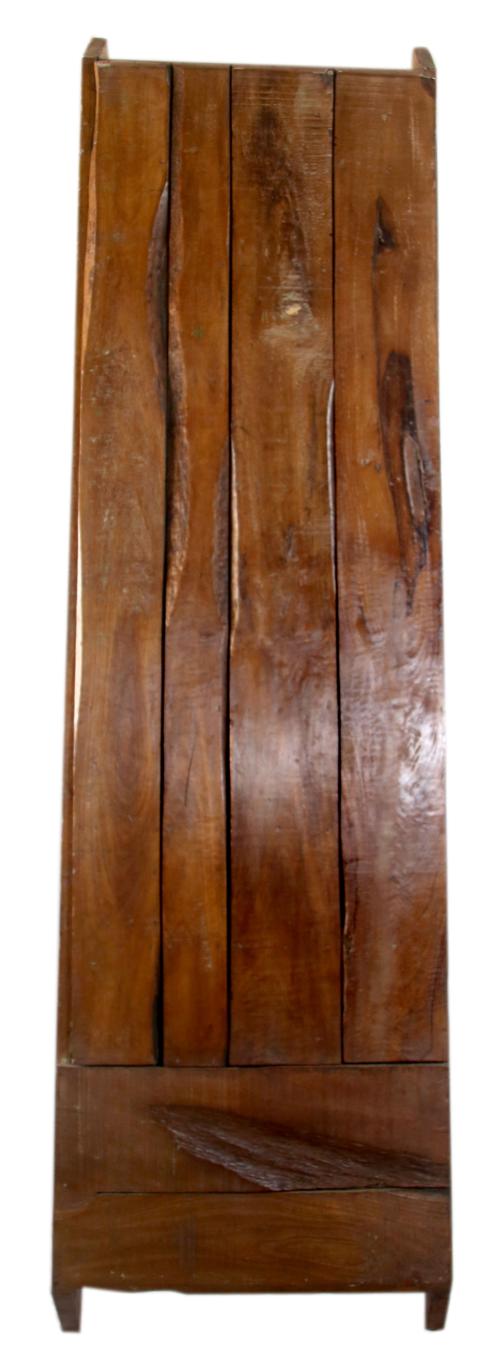 Old straight staircase in Burmese teak