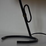 Lacquered metal bedside lamp