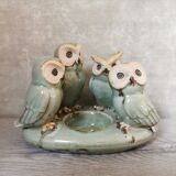 Ceramic owl candle holder