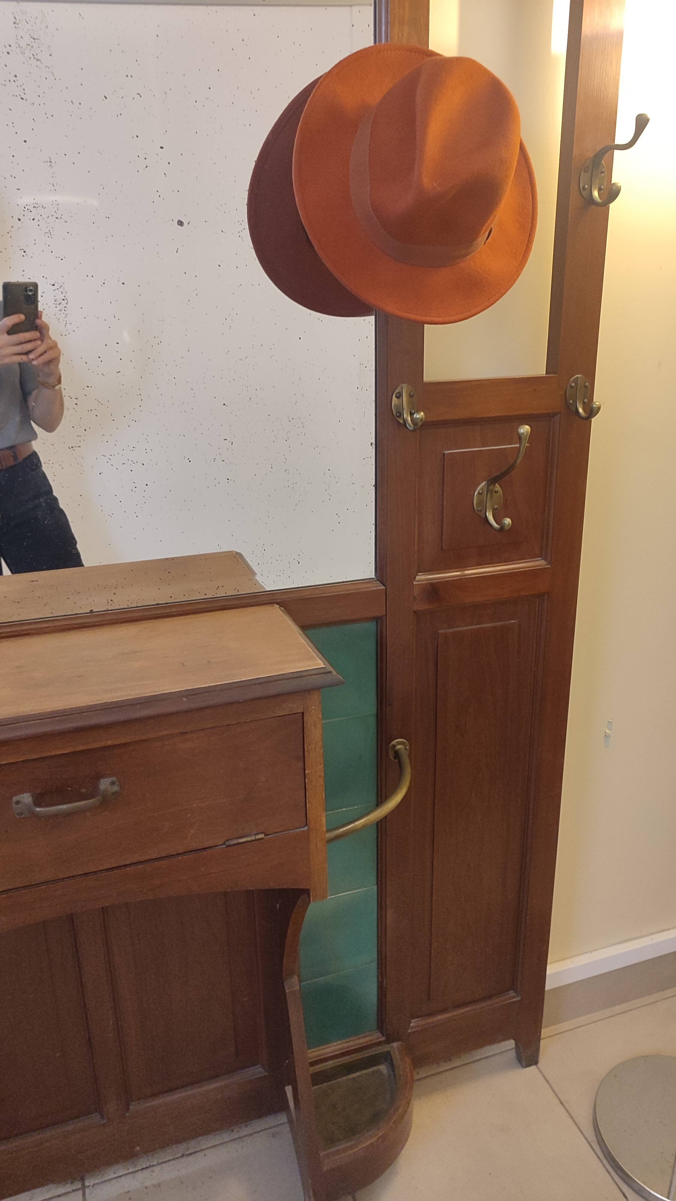 Large Art Deco coat rack