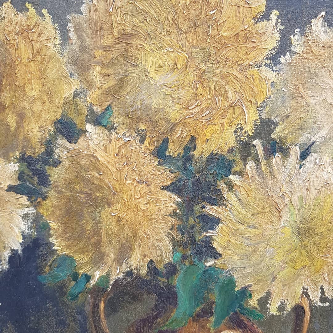 Old bouquet painting