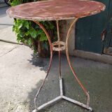 Table guéridon de jardin ancien fin XIXème