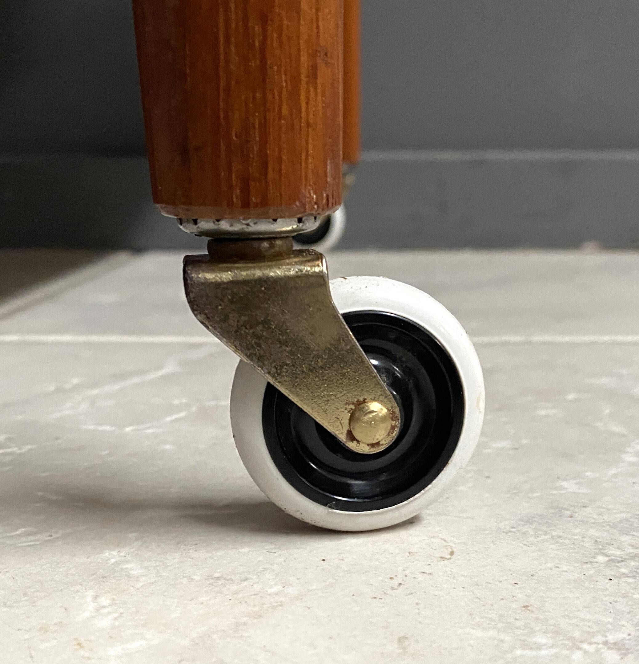 Teak serving trolley by Niels Otto Moller Denmark 1960s Old store stock