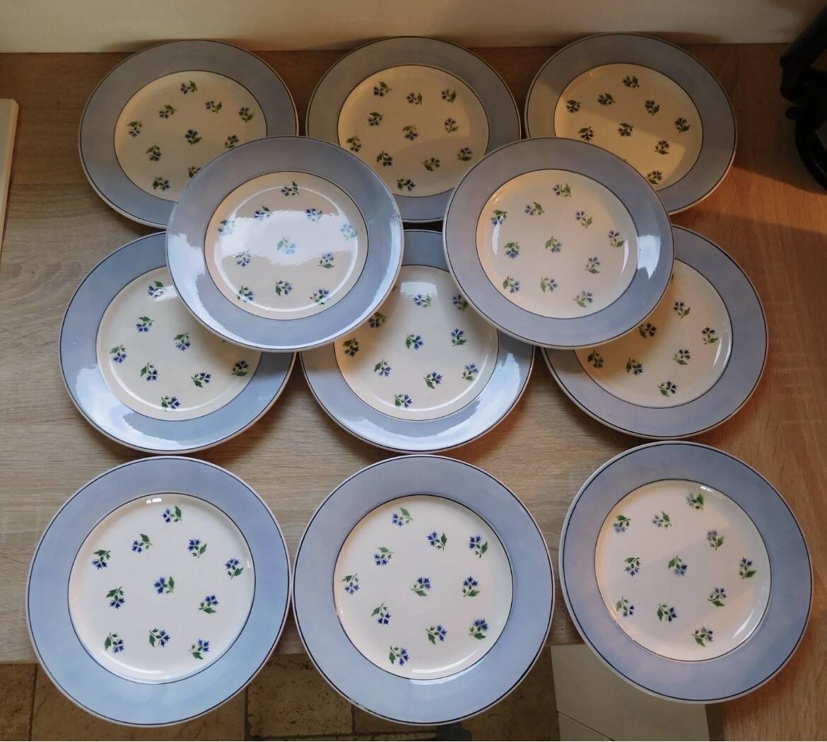 Flat plates Digoin Sarreguemines model Albe