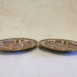 Asian Porcelain Plates Floral Decor