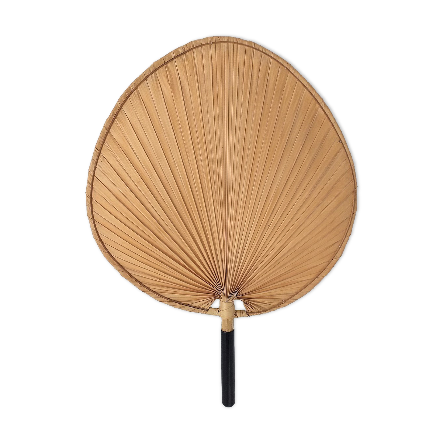 Applique murale "feuille" en fibre de palmier