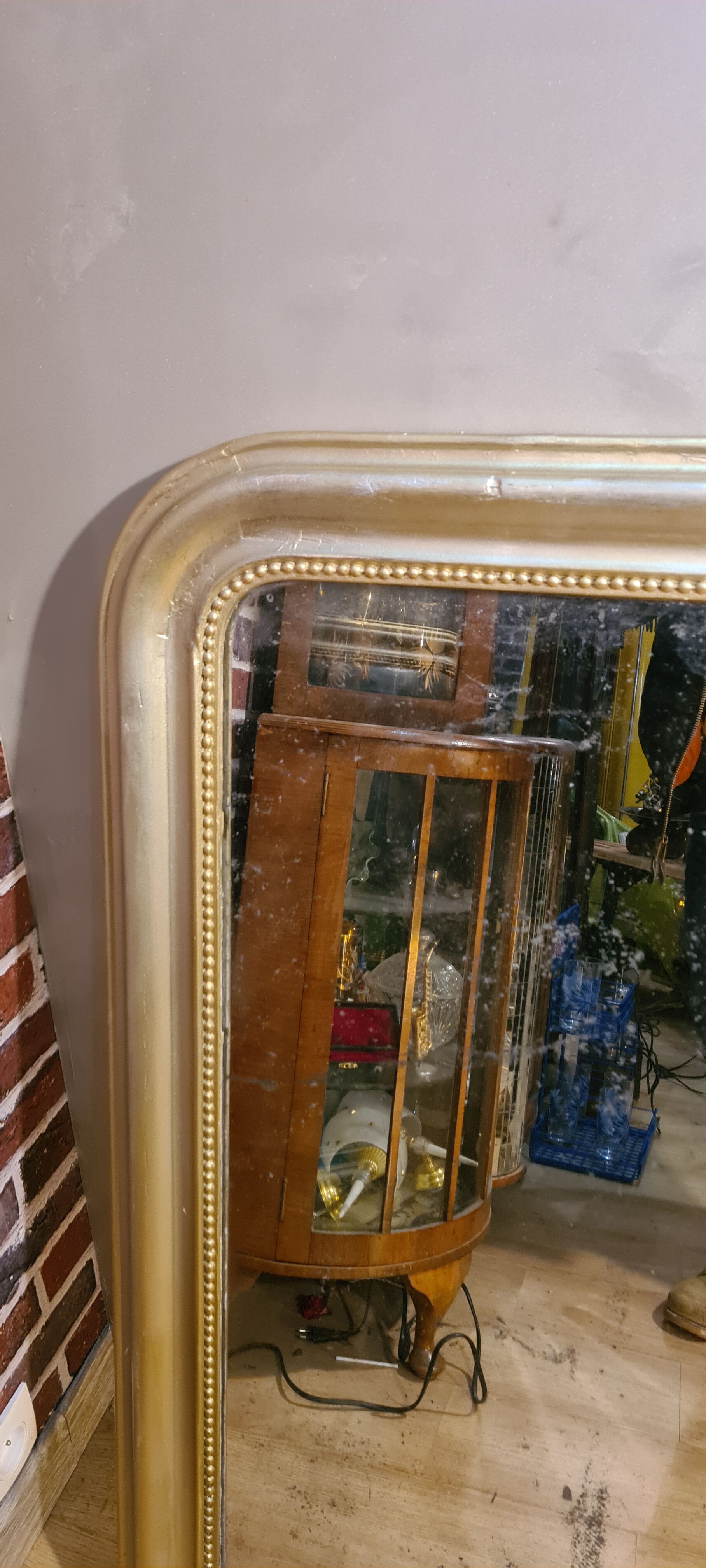 Mirror louis philippe 108x80 traces of wear of time 1900