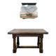 English monastery table with extensions from the late 19th century in elm and oak.