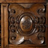Oratory in solid walnut, Neo-Gothic Renaissance style – Late 19th century