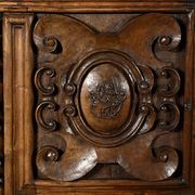 Oratory in solid walnut, Neo-Gothic Renaissance style – Late 19th century