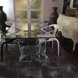 Glass dining table Roche Bobois model DIAPO