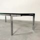 Danish chrome and glass coffee table 1960