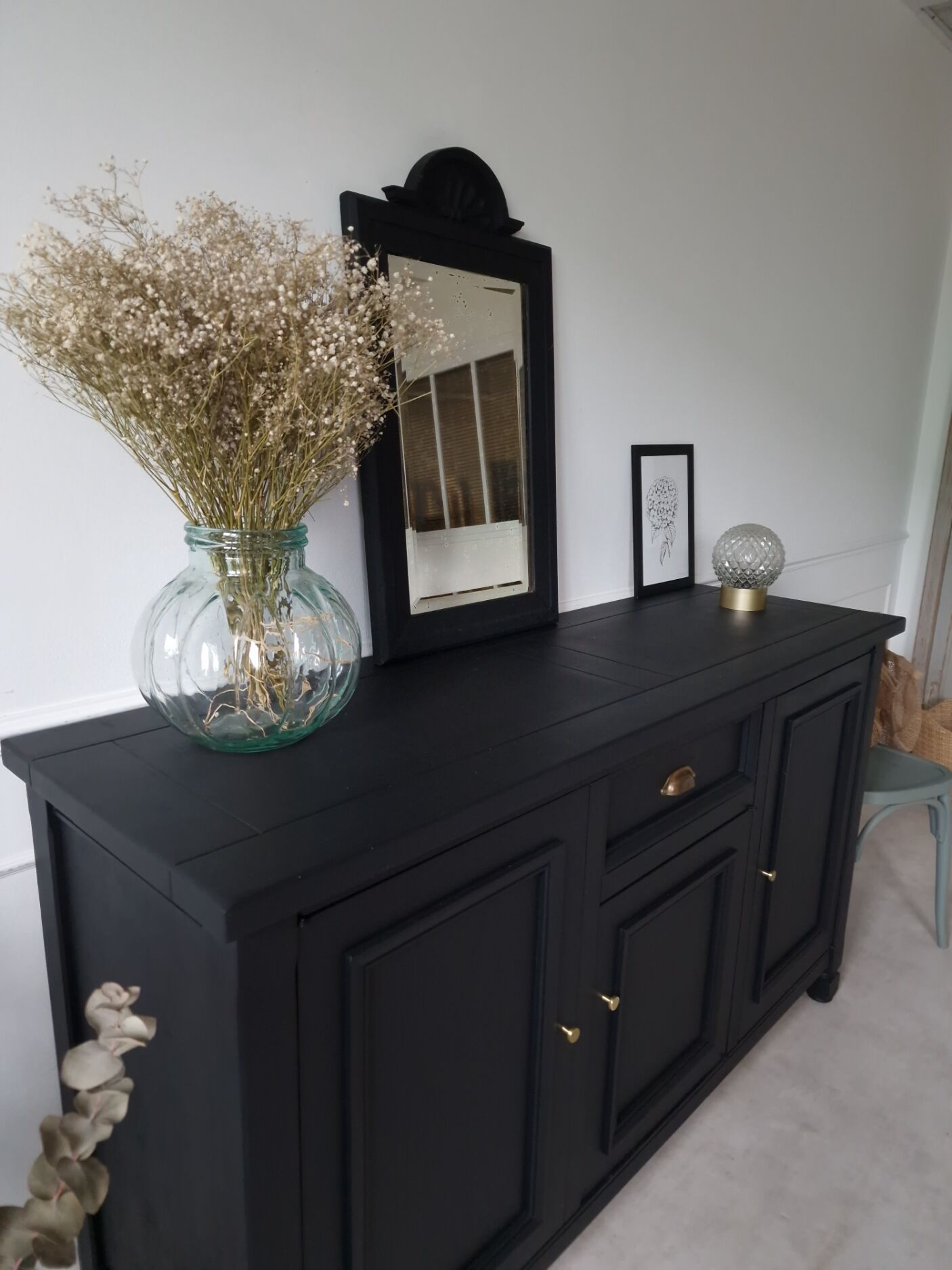 Black sideboard