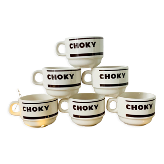 Set of 6 choky cups