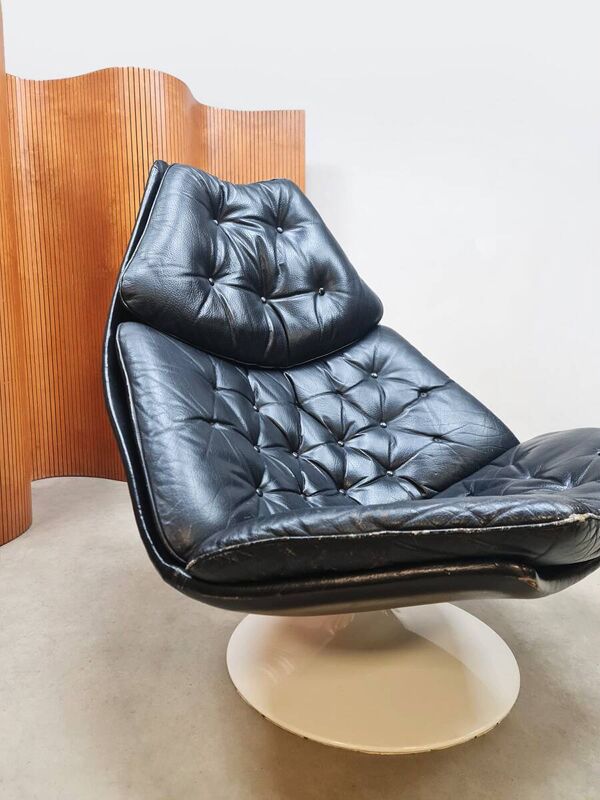 Fauteuil pivotant vintage Artifort Geoffrey Harcourt F588