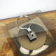 Smoked glass tray and chrome made in France