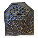 Plaque de cheminée fleurs de lys