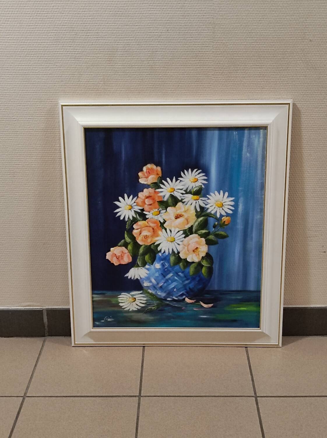 Tableau fleurs marguerites