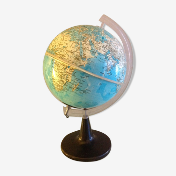 Globe terrestre vintage années 70-80