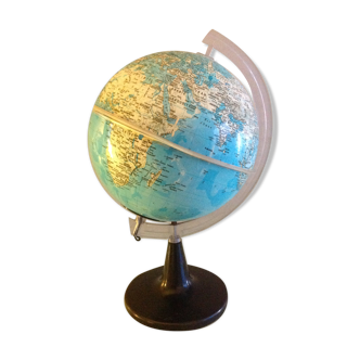 Globe terrestre vintage années 70-80
