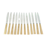 Series of 12 vintage table knives