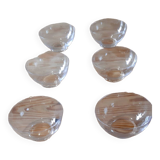 6 crystal cups